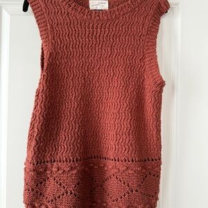 Universal Thread Rust Knit Top